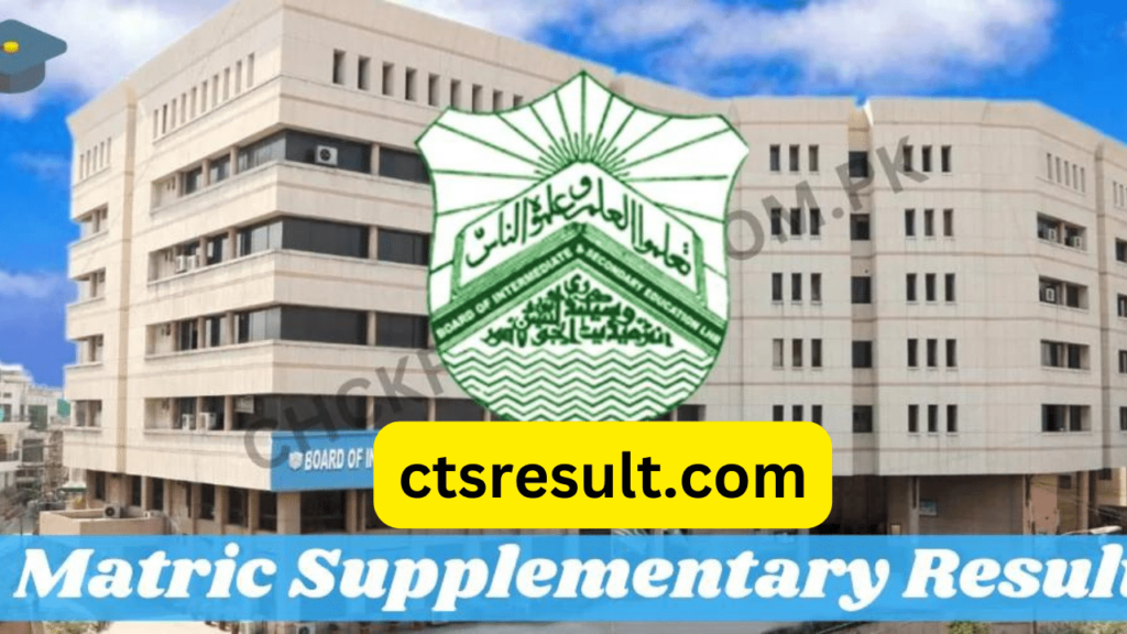 Gujranwala Board Matric Supplementary Result 2023